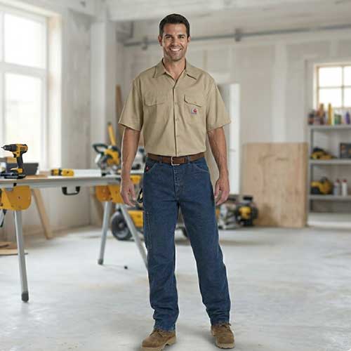 CAMISAS DRILL + JEANS 3 COSTURAS